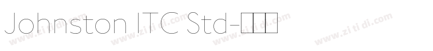 Johnston ITC Std字体转换